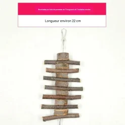 Downypaws - Boucles de bois de pomme pour rongeurs, snacks et jouets de mastication Hot