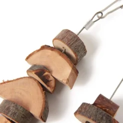 Downypaws - Boucles de bois de pomme pour rongeurs, snacks et jouets de mastication semi-circulaire Online