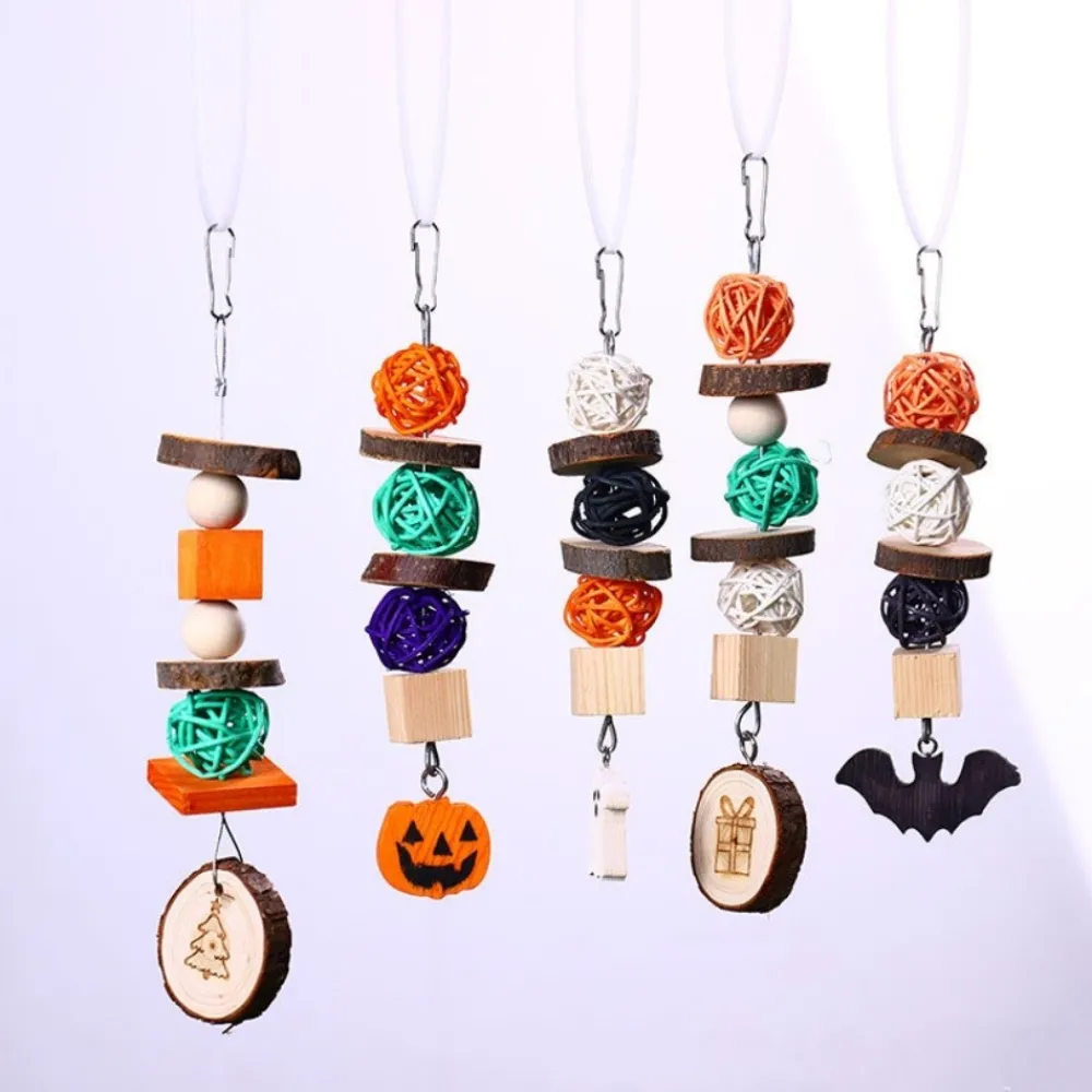 Downypaws - Boucles de perles en bois de pomme pour rongeurs type b