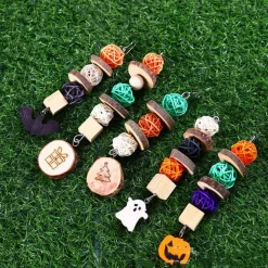 Downypaws - Boucles de perles en bois de pomme pour rongeurs type a Discount
