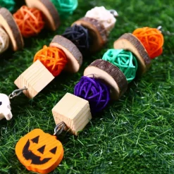Downypaws - Boucles de perles en bois de pomme pour rongeurs type a Discount