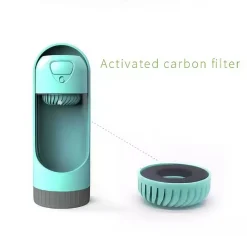 Downypaws Gamelles Et Autres Accessoires | - Bouteille d'eau portable pour voyage et animaux de compagnie - fontaine à boire avec filtre, fourniture d'extérieur