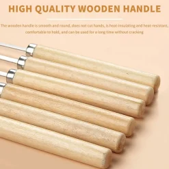 Downypaws Barbecues Et Planchas | - 35 brochettes en acier inoxydable de 13,7 pouces avec poignées