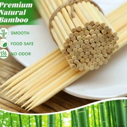 Downypaws - 200 brochettes en bois de bambou, adaptées à plusieurs scénarios Discount