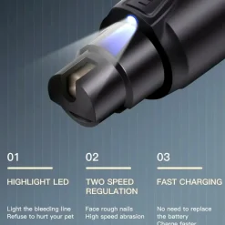 Downypaws - Broyeur à griffes électrique, batterie lithium, chargement usb pour chats et chiens (petits et moyens) Online