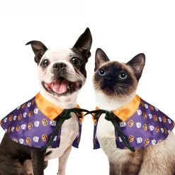 Downypaws Colliers, Laisses Et Vêtements | - Cape démoniaque pour chat et chien - doux et réglable - pour des fêtes amusantes