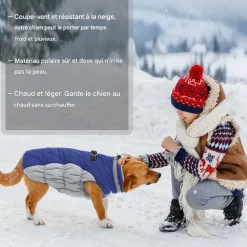 Downypaws Colliers, Laisses Et Vêtements | - Chaud manteau protections pour chien,manteau épais en coton coupe-vent pour chien