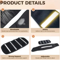 Downypaws - Collier de soutien post - opératoire respirant et solide avec protection anti - traction pour chien Online