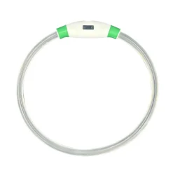 Downypaws Colliers, Laisses Et Vêtements | - Collier lumineux rechargeable pour chien vert taille m : circonférence 50 cm