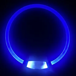 Downypaws Colliers, Laisses Et Vêtements | - Collier lumineux rechargeable pour chien bleu taille l, circonférence 70 cm