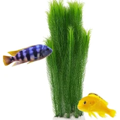 Downypaws - Décoration d'aquarium-plante artificielle en plastique-39cm New