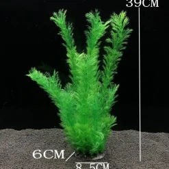 Downypaws - Décoration d'aquarium-plante artificielle en plastique-39cm New