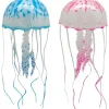 Downypaws Plantes Et Décoration | - Décoration d'aquarium-méduses décoratives pour aquarium-5 x 15 cm, rose et bleu