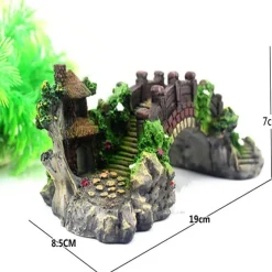 Downypaws Plantes Et Décoration | - Décoration d'aquarium-pont en résine pour aquarium-19*7*8.5cm