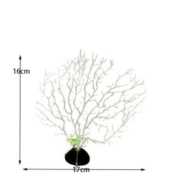 Downypaws Plantes Et Décoration | - Décoration en corail et micro-plantes pour aquarium blanc