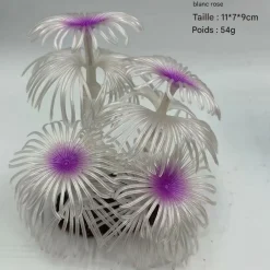 Downypaws Plantes Et Décoration | - Décoration en corail doux simulé en silicone écologique pour aquarium blanc