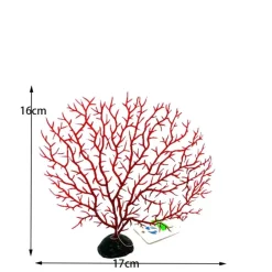 Downypaws Plantes Et Décoration | - Décoration en corail et micro-plantes pour aquarium rouge