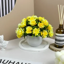 Downypaws - Décoration florale artificielle ins fashion jaune Clearance