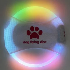 Downypaws - Discovolant lumineux rechargeable avec led pour chien lumière colorée Online