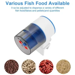 Downypaws - Distributeur automatique de nourriture pour poissons avec minuterie intelligente pour aquarium (poissons rouges et car） Sale