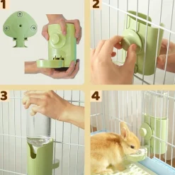 Downypaws Cages Et Accessoires | - Distributeur eau - 600ml suspendue abreuvoir automatique anti - goutte