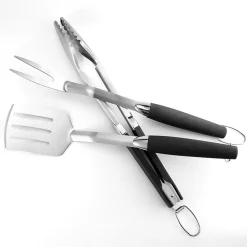 Downypaws Barbecues Et Planchas | - Ensemble de barbecue d'extérieur en acier inoxydable 3 pièces