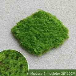 Downypaws Plantes Artificielles | - Feuille de mousse artificielle en peluche 20×20 cm*2 pièces