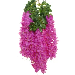 Downypaws - Fleurs de glycine artificielles, 12 tiges violettes New