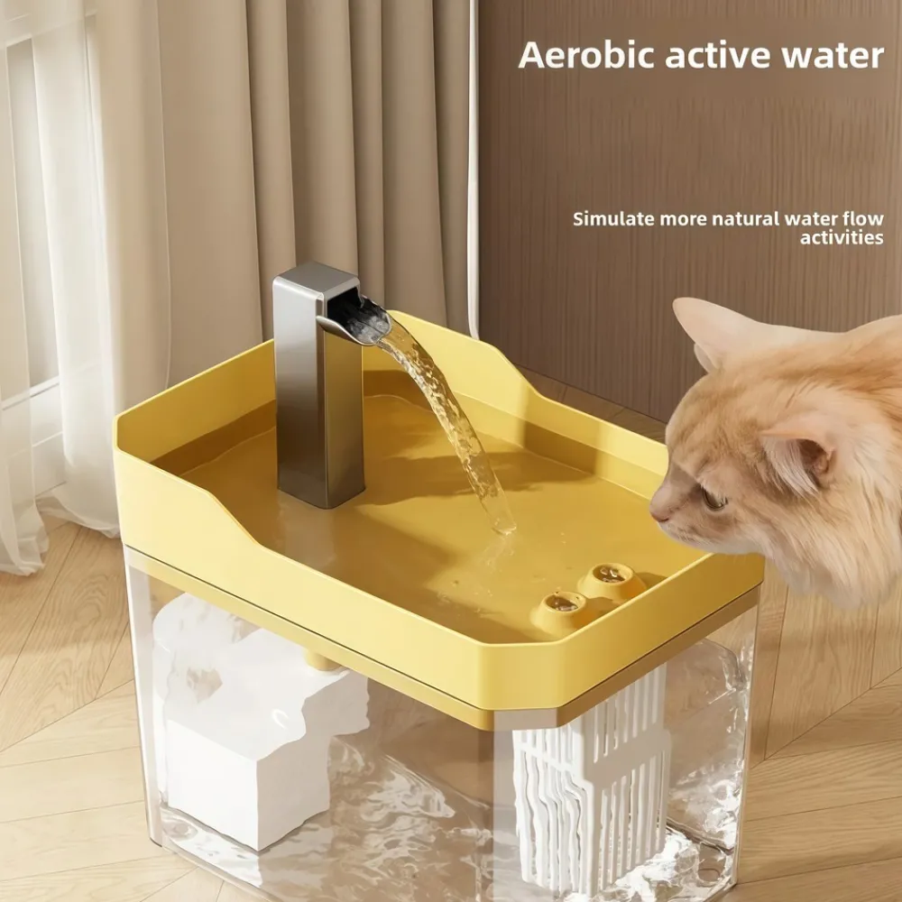 Downypaws - Fontaine à eau automatique pour chat bol d'alimentation fournitures animaux Discount