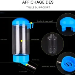 Downypaws - Fontaine à eau automatique pour hamsters-400 ml - 3 pièces - rose + vert + jaune Online