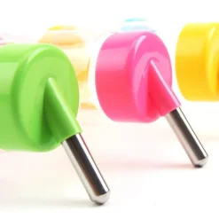 Downypaws - Fontaine à eau automatique pour hamsters-400 ml - 3 pièces - rose + vert + jaune Online
