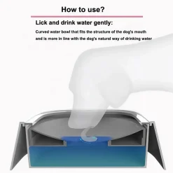 Downypaws Gamelles Et Autres Accessoires | - Fontaine à eau flottante anti-éclaboussures pour chien de compagnie