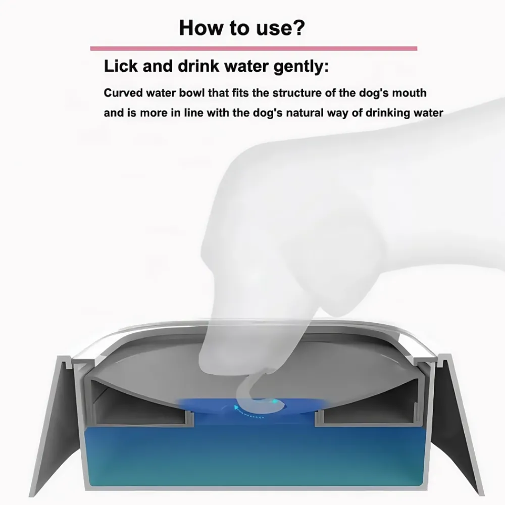 Downypaws Gamelles Et Autres Accessoires | - Fontaine à eau flottante anti-éclaboussures pour chien de compagnie