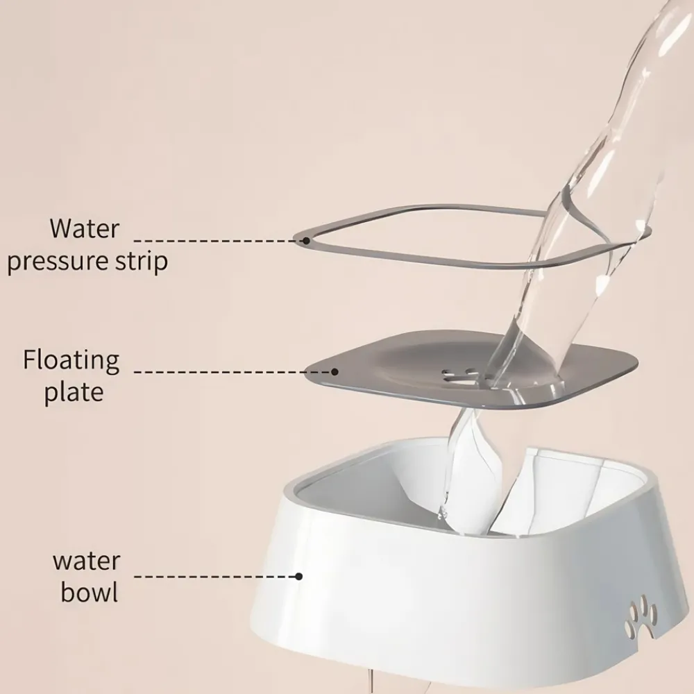 Downypaws Gamelles Et Autres Accessoires | - Fontaine à eau flottante anti-éclaboussures pour chien de compagnie