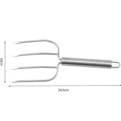 Downypaws - Fourchettes pour barbecue en acier inoxydable New