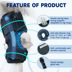 Downypaws - Gaine de protection pour pattes de chien après opération, support pour genoux taille l Best