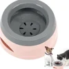 Downypaws - Gamelle pour chien-gamelle d'eau anti-débordement-en voiture-rose-15.3x18.9x8cm Best
