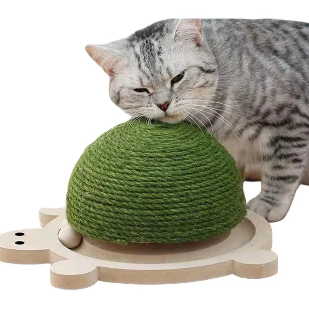 Downypaws - Griffoir pour chat en forme de tortue-balle jouet pour chat-29*24*14cm Hot