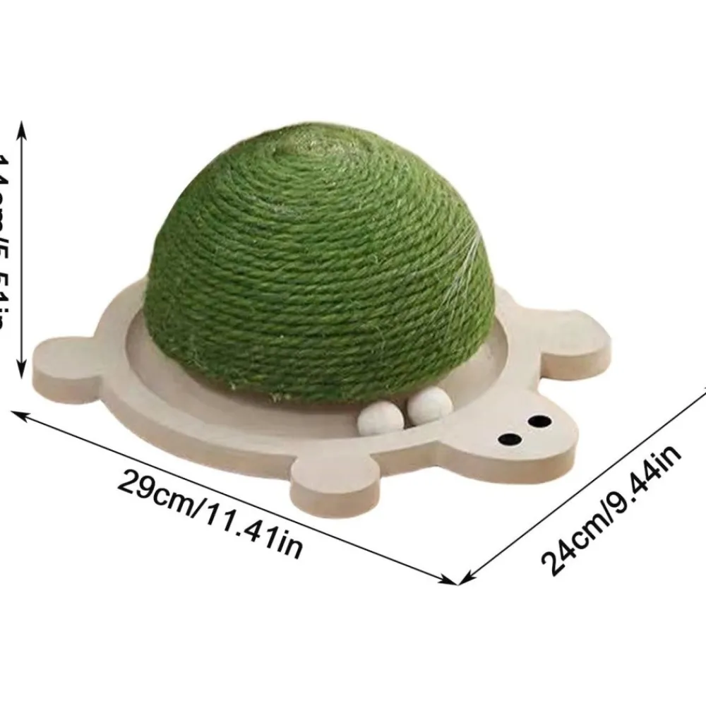Downypaws - Griffoir pour chat en forme de tortue-balle jouet pour chat-29*24*14cm Hot