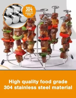 Downypaws Barbecues Et Planchas | - Grille à kebab en acier inoxydable 304 pour la friteuse à air