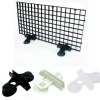 Downypaws - 10 grilles de filtre de fond d'aquarium, épissure de clip noir et blanc Best