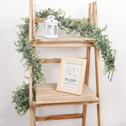 Downypaws - Guirlande de lierre artificiel d'eucalyptus blanc vert, 3 pièces, 1,8 m Outlet