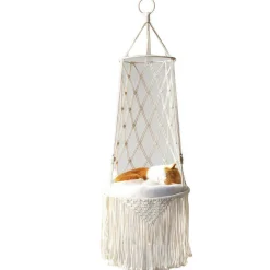 Downypaws Paniers, Transports Et Chatières | - Hamac pour chat - balançoire suspendue tissée à la main pour petits et grands chats d'intérieur