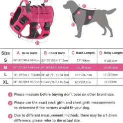 Downypaws - Harnais pour chien-anneau en d avec poignée- taille l Hot