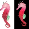 Downypaws - Hippocampe en silicone lumineux simulé pour la décoration d'aquarium avec ventouse rouge*2 Outlet