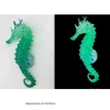 Downypaws Plantes Et Décoration | - Hippocampe en silicone lumineux simulé pour la décoration d'aquarium avec ventouse vert*2