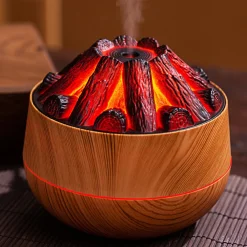 Downypaws Bougies, Senteurs Et Bien-Être | - Humidificateur - diffuseur d'arômes à charbon de feu simulé (300ml, 2.2w)