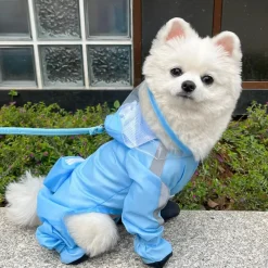 Downypaws Colliers, Laisses Et Vêtements | - Imperméable pour chien- avec sac de rangement-taille l : longueur du dos : 37 cm