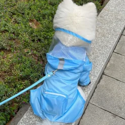 Downypaws Colliers, Laisses Et Vêtements | - Imperméable pour chien- avec sac de rangement-taille l : longueur du dos : 37 cm