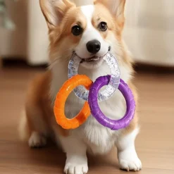 Downypaws Jouets | - Jouet dentaire smile pour chien - taille small d.9 cm